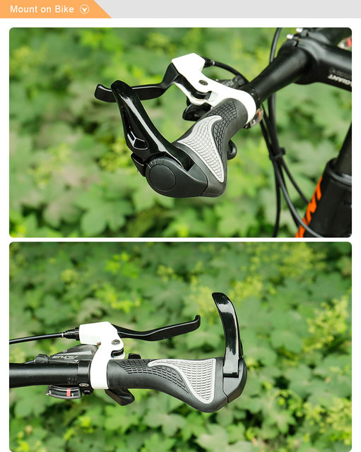 Deemount uchwyt rowerowy z ergonomiczną końcówką drążka, regulowany pod kątem, z amortyzacją - Wianko - 8