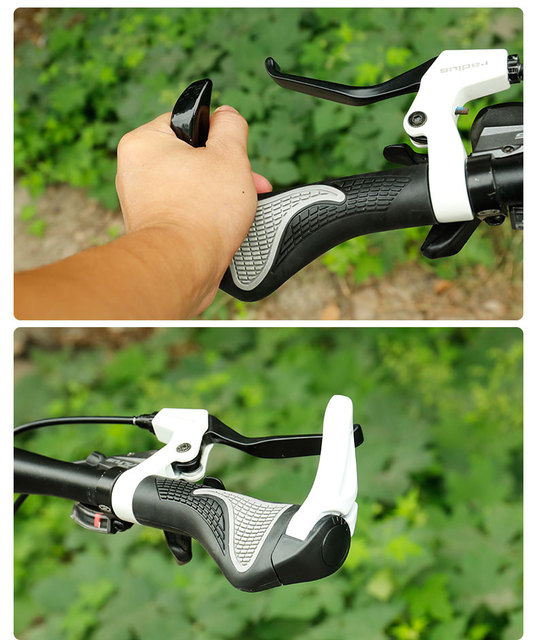 Deemount uchwyt rowerowy z ergonomiczną końcówką drążka, regulowany pod kątem, z amortyzacją - Wianko - 9