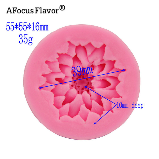 Forma silikonowa do wytłaczania kwiatów 3D do ciast i czekolady - Wianko - 13