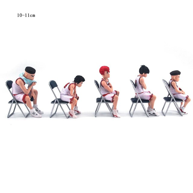 Figurka Kaede Rukawa, Hanamichi Sakuragi, Takenori Miyagi, Ryota - zestaw 5 sztuk, model kolekcjonerski rysunek Slam Dunk PVC wisiorek do samochodu - Wianko - 10