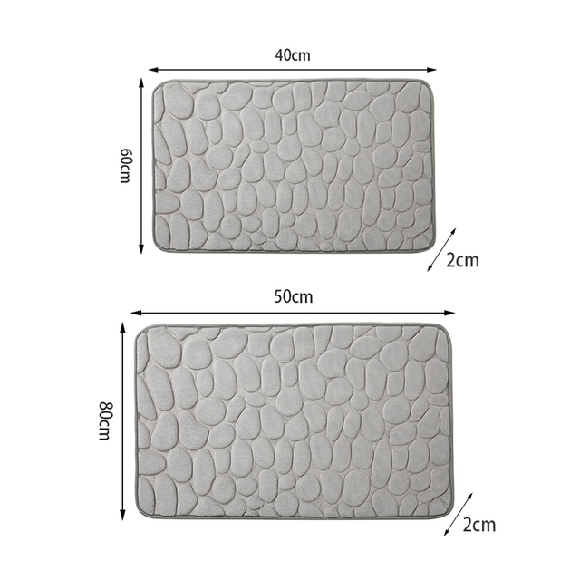 3D tłoczone maty łazienkowe chłonne antypoślizgowe - wejściowa, wycieraczka, podłoga - Wianko - 2