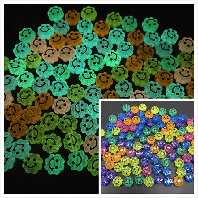50 sztuk/partia Akrylowe koraliki okrągłe 10 mm w kształcie smileys do tworzenia biżuterii DIY bransoletka naszyjnik - Wianko - 13