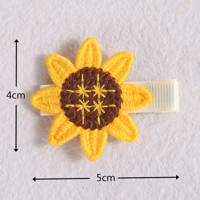 Zestaw 6 sztuk słonecznika - słodkie szpilki do włosów dla dzieci - dziewczęce akcesoria do włosów dla noworodka - Wianko - 3