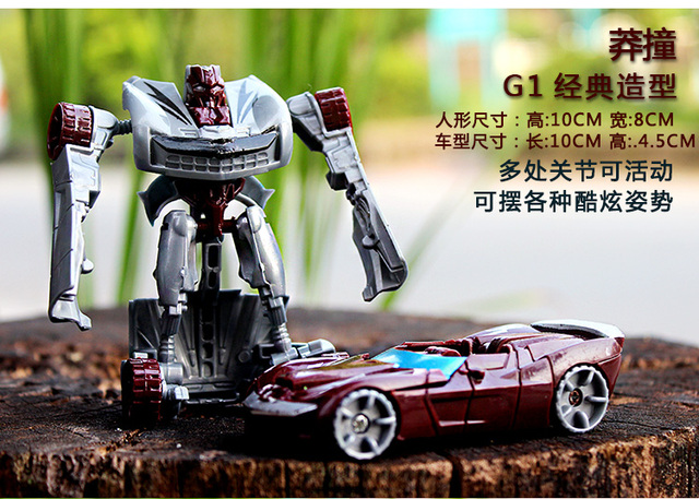 Zestaw Transformujący Robot Samochodu dla Chłopców - Zabawka Figurka wraz z Modelem Pojazdu - Wianko - 12
