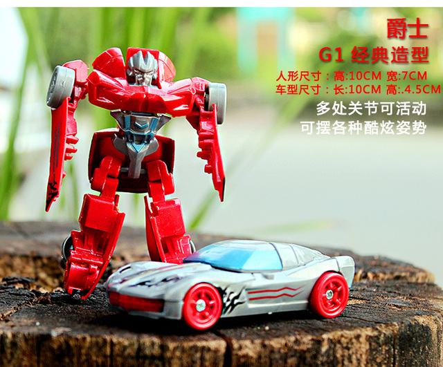 Zestaw Transformujący Robot Samochodu dla Chłopców - Zabawka Figurka wraz z Modelem Pojazdu - Wianko - 7