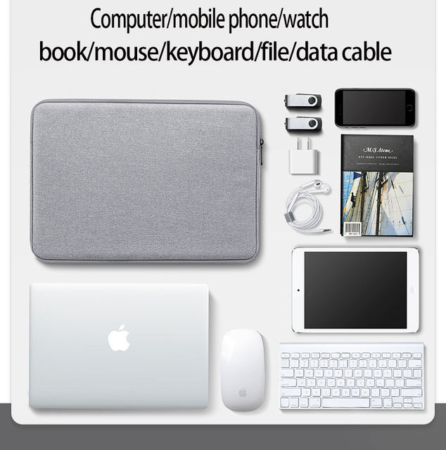 Pokrowiec na laptopa wodoodporny 13/15 cali - torba na notebooka MacBook Air/Pro (odporna na wstrząsy) - Wianko - 3