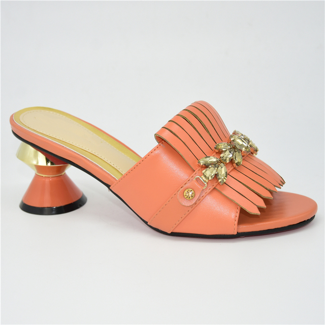 Eleganckie letnie buty damskie na słupku ozdobione dżetami wysokiej jakości - Wianko - 7