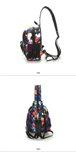 Plecak damska, wodoodporny, kwiatowy wzór, 11 kolorów, do codziennego użytku - Wianko - 8