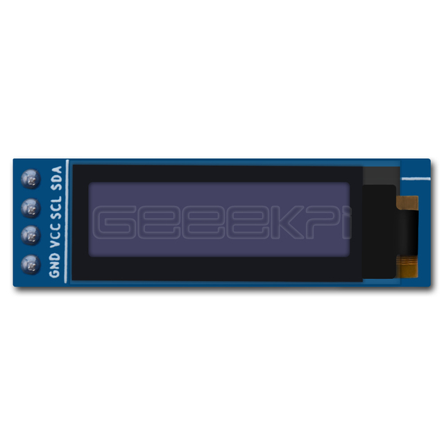 Moduł ekranu OLED 0.91 cala 128x32 SSD1306 dla Raspberry Pi 4 B/3 B (+)/2 B/Zero (W)/Beaglebone Black - Wianko - 6