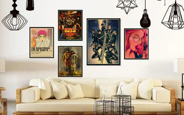 Plakat papierowy z naklejką Home Decor, kolekcja vintage minimalistycznych plakatów filmowych, sypialnia Bar Cafe Wall artystyczny obraz (HD plakat) - Wianko - 1