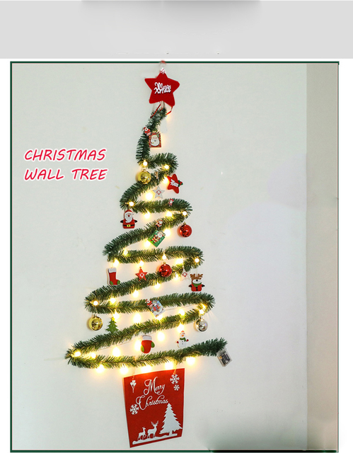 Dziecięce ozdoby na ścianę- Choinka na Nowy Rok, idealna jako prezent, dekoracje dla domu w stylu bożonarodzeniowym - Navidad - Wianko - 3