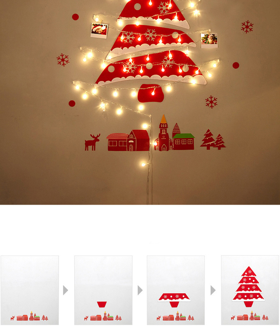 Dziecięce ozdoby na ścianę- Choinka na Nowy Rok, idealna jako prezent, dekoracje dla domu w stylu bożonarodzeniowym - Navidad - Wianko - 26
