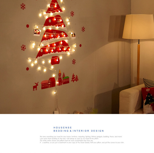 Dziecięce ozdoby na ścianę- Choinka na Nowy Rok, idealna jako prezent, dekoracje dla domu w stylu bożonarodzeniowym - Navidad - Wianko - 24
