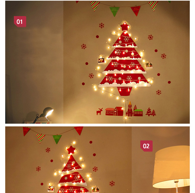 Dziecięce ozdoby na ścianę- Choinka na Nowy Rok, idealna jako prezent, dekoracje dla domu w stylu bożonarodzeniowym - Navidad - Wianko - 10