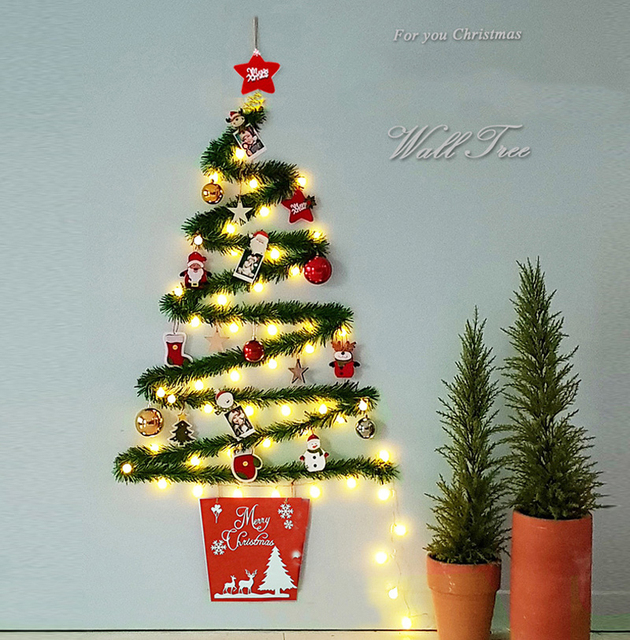 Dziecięce ozdoby na ścianę- Choinka na Nowy Rok, idealna jako prezent, dekoracje dla domu w stylu bożonarodzeniowym - Navidad - Wianko - 1