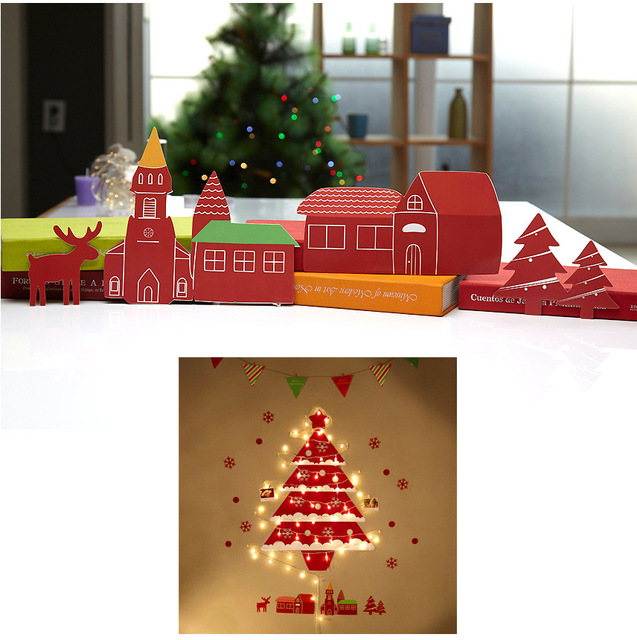 Dziecięce ozdoby na ścianę- Choinka na Nowy Rok, idealna jako prezent, dekoracje dla domu w stylu bożonarodzeniowym - Navidad - Wianko - 13