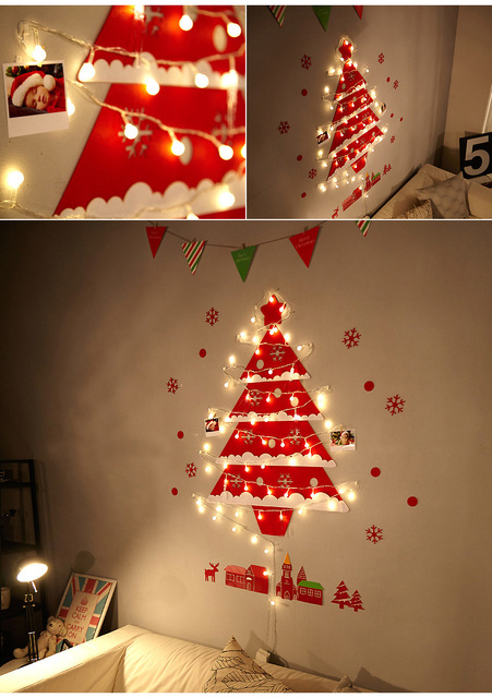 Dziecięce ozdoby na ścianę- Choinka na Nowy Rok, idealna jako prezent, dekoracje dla domu w stylu bożonarodzeniowym - Navidad - Wianko - 20