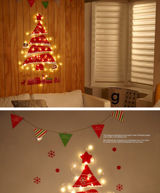 Dziecięce ozdoby na ścianę- Choinka na Nowy Rok, idealna jako prezent, dekoracje dla domu w stylu bożonarodzeniowym - Navidad - Wianko - 25