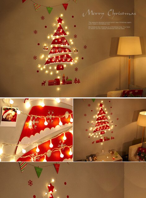 Dziecięce ozdoby na ścianę- Choinka na Nowy Rok, idealna jako prezent, dekoracje dla domu w stylu bożonarodzeniowym - Navidad - Wianko - 23