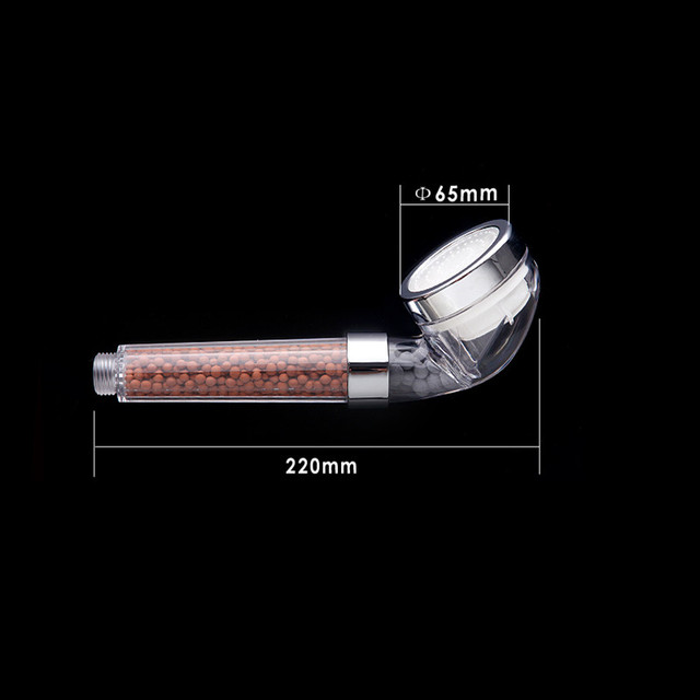 Słuchawka prysznicowa LED z filtrem anionowym, regulacją temperatury wody i deszczownicą - Wianko - 12
