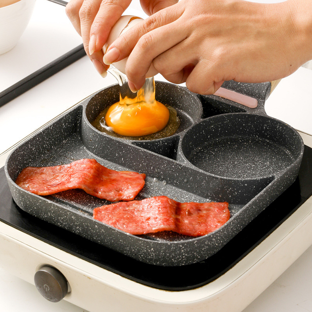 Naleśnik-Stek Patelnia Non-Stick do Smażenia Jajek i Omletów z Urządzeniem do Robienia Śniadania - Patelnie Kuchenne Cocina - Wianko - 3
