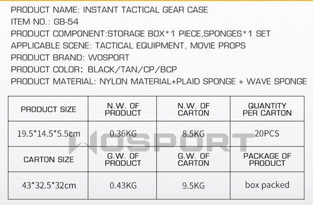 Kabura wojskowa na pistolet - twarda, wodoodporna, ochronna torba Tactical Gun z systemem Molle do przechowywania narzędzi i akcesoriów Paintball - Wianko - 2