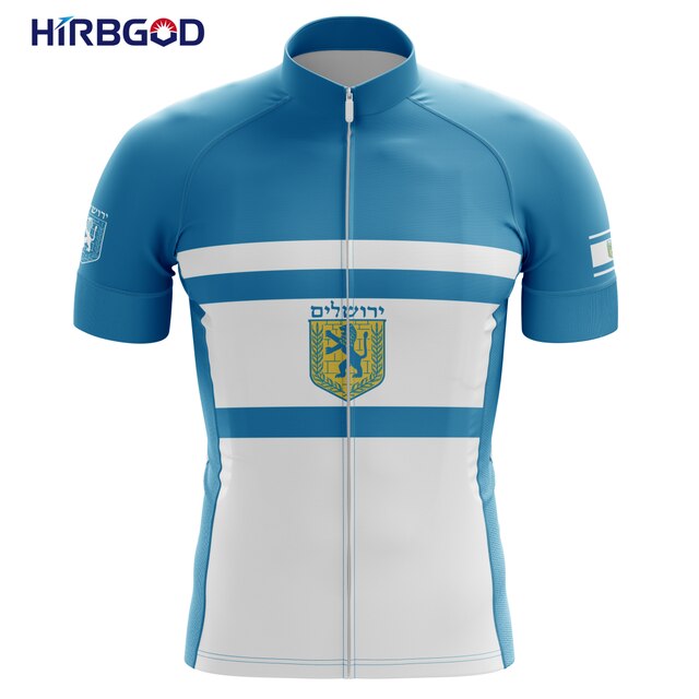 Koszulka kolarska męska z krótkim rękawem HIRBGOD 2021 New UK - niebieska, lekka, letnia - TYZ057-01 - Wianko - 11