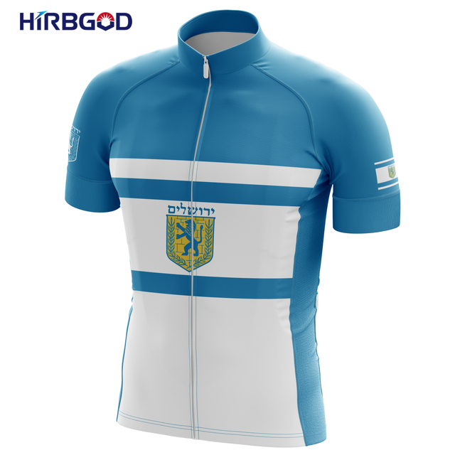 Koszulka kolarska męska z krótkim rękawem HIRBGOD 2021 New UK - niebieska, lekka, letnia - TYZ057-01 - Wianko - 12