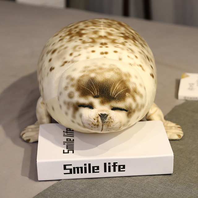 Poduszka pluszowa lew morski Seal, miękka i wypchana, 35-120cm, prawdziwe życie, symulacja, śliczny prezent dla dziecka - Wianko - 18
