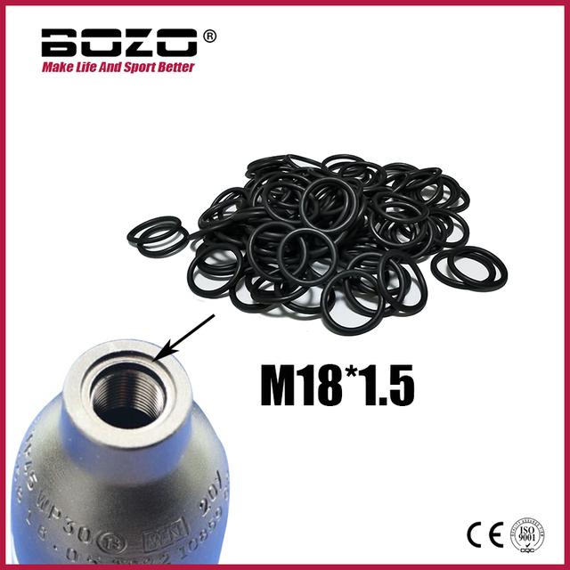 Nowy o-ring z poliuretanu M18 * 1.5 do zbiornika powietrza/ASA - czarny (20/50/100 sztuk) - Wianko - 1