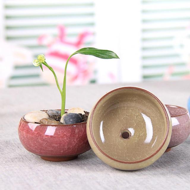 Doniczka ceramiczna Mini - delikatna, praktyczna i kompaktowa. Wykwintna sadzarka do soczystych roślin - idealna na prezenty domowe - Wianko - 2