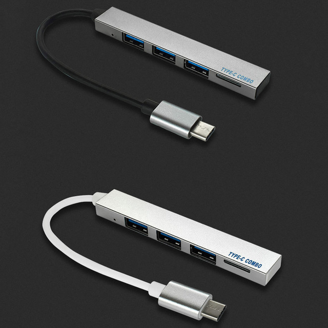 Adapter USB Typu C na USB OTG HUB 4 porty Samsung Lenovo Xiaomi Macbook Pro Huawei - Wianko - 3