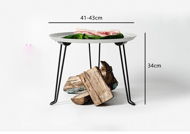 Stolik do herbaty boczny na statywie, składany, aluminiowy, przenośny, luksusowy, idealny na pikniki i kempingi - Wianko - 16