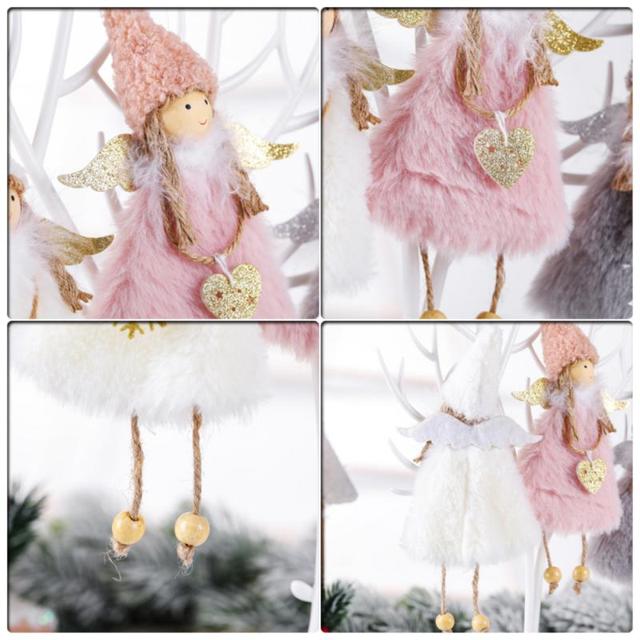 Lalka aniołek ozdoba na choinkę świąteczna dekoracja domu 2021-2022 - Wianko - 12