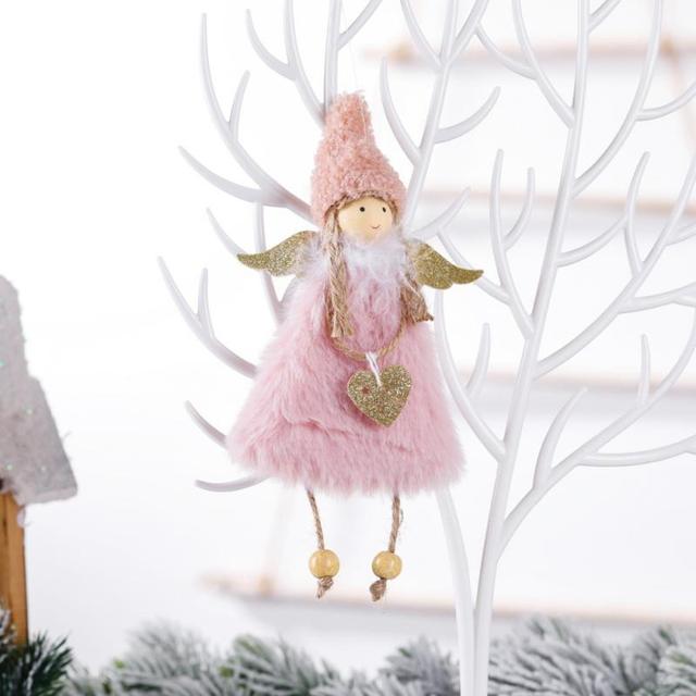 Lalka aniołek ozdoba na choinkę świąteczna dekoracja domu 2021-2022 - Wianko - 13