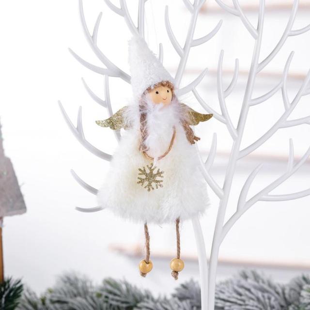 Lalka aniołek ozdoba na choinkę świąteczna dekoracja domu 2021-2022 - Wianko - 7