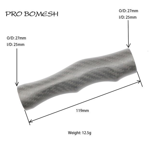 Pręt wędki z włókna węglowego tylny uchwyt Grip Pro Bomesh 119cm 12.5g - Wianko - 1
