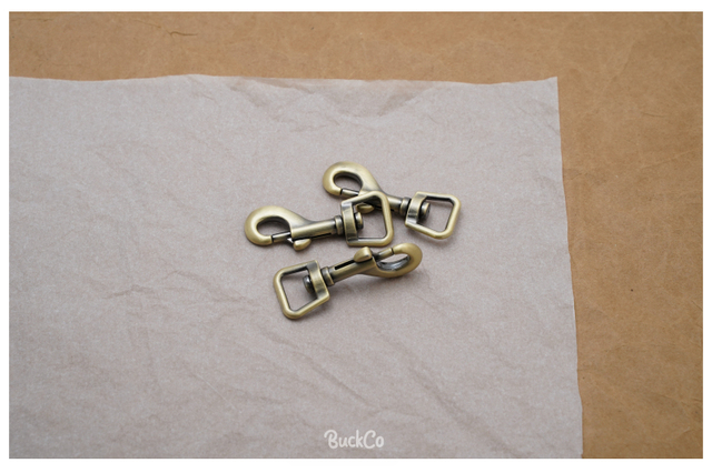 Metalowa klamra 15mm + tri-glid + D pierścień + metalowe zapięcie psa - zestaw DIY części - Wianko - 10