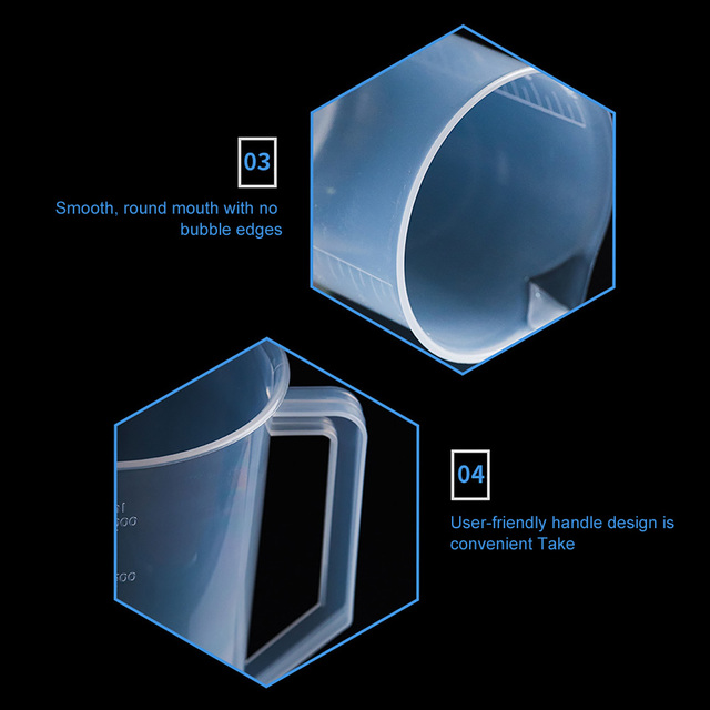 Plastikowa miarka JugCup z podziałką 1000/2000/3000 do pieczenia i odmierzania płynów - Wianko - 8