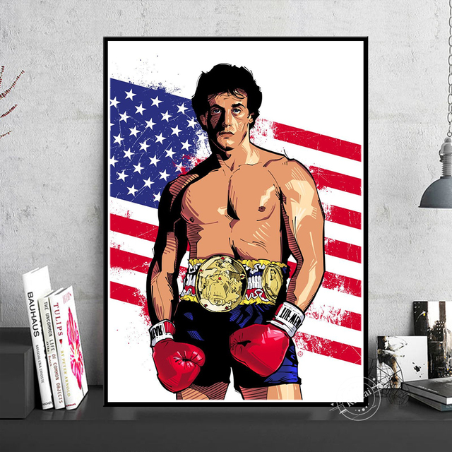 Plakat na płótnie Rocky Balboa - malarstwo ścienne do salonu, dekoracja wnętrza - Wianko - 18