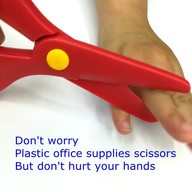 Nożyczki materiały biurowe ABS mieszane kolory tni ręcznie papier dziecięcy - Wianko - 5
