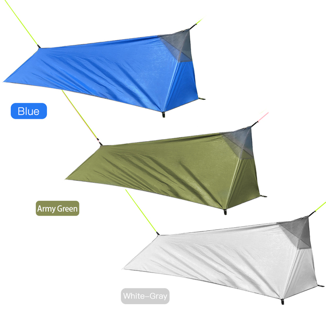 Namiot jednoosobowy ultralekki wodoodporny z moskitierą i plecakiem - Wianko - 6