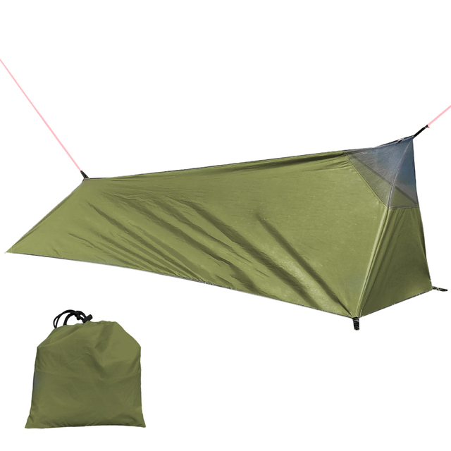 Namiot jednoosobowy ultralekki wodoodporny z moskitierą i plecakiem - Wianko - 3