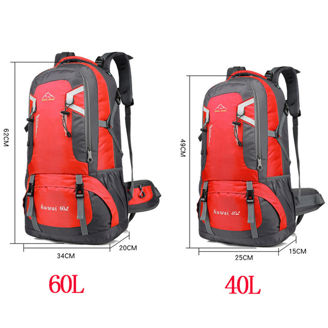 Wodoodporny plecak unisex 60L do podróży, wspinaczki górskiej i kempingu - Wianko - 12