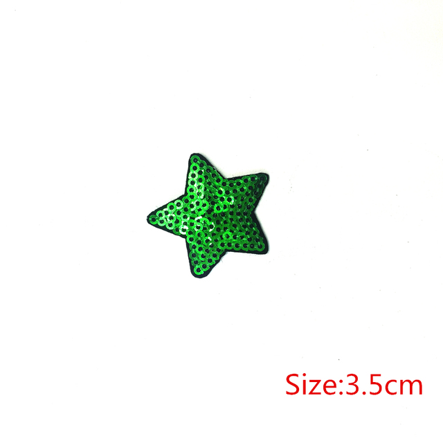 Kolorowa gwiazda - łatka tkaniny haftowana, do szyć na ubraniach, z cekinami, do Jeans, na sukienki i odzież - akcesorium DIY - Wianko - 11