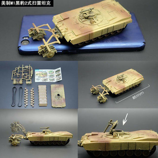 Figurka ciężkiego czołgu M42 JSU-152 T-55A M1A2 T72-MI w skali 1:72, zmontowany model DIY, idealny prezent dla dzieci - zestaw modelarski - Wianko - 7