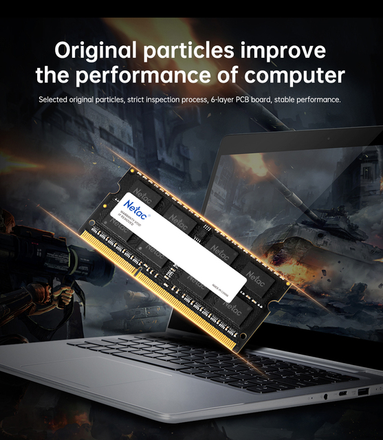 Pamięć RAM Netac DDR3 SODIMM 4GB/8GB 1600MHz PC3-12800 do laptopów ThinkPad i Acer - Wianko - 2