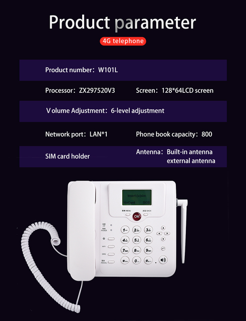 Modem Router Wi-Fi 4G LTE GSM z funkcją telefonu stacjonarnego i wzmacniaczem sygnału SIM - Wianko - 9