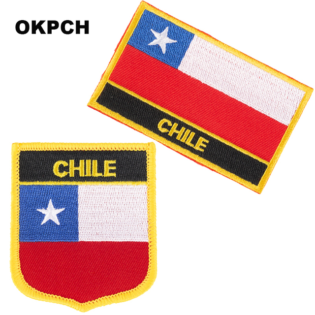 Naszywka flagi Chile haftowana - dekoracja ubrań i DIY PT0216-2 - Wianko - 17