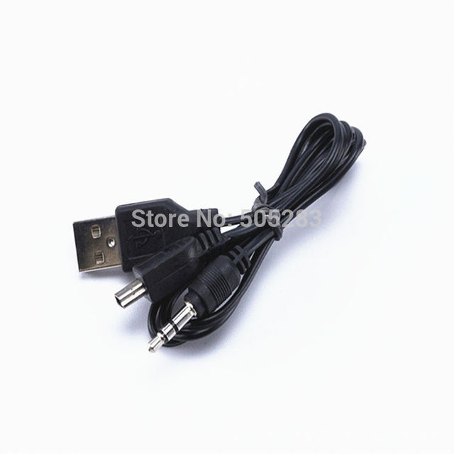 Kabel Mini USB na USB + Adapter gniazda Jack Audio 3.5mm do głośników Mp3 MP4 czarny - Wianko - 4